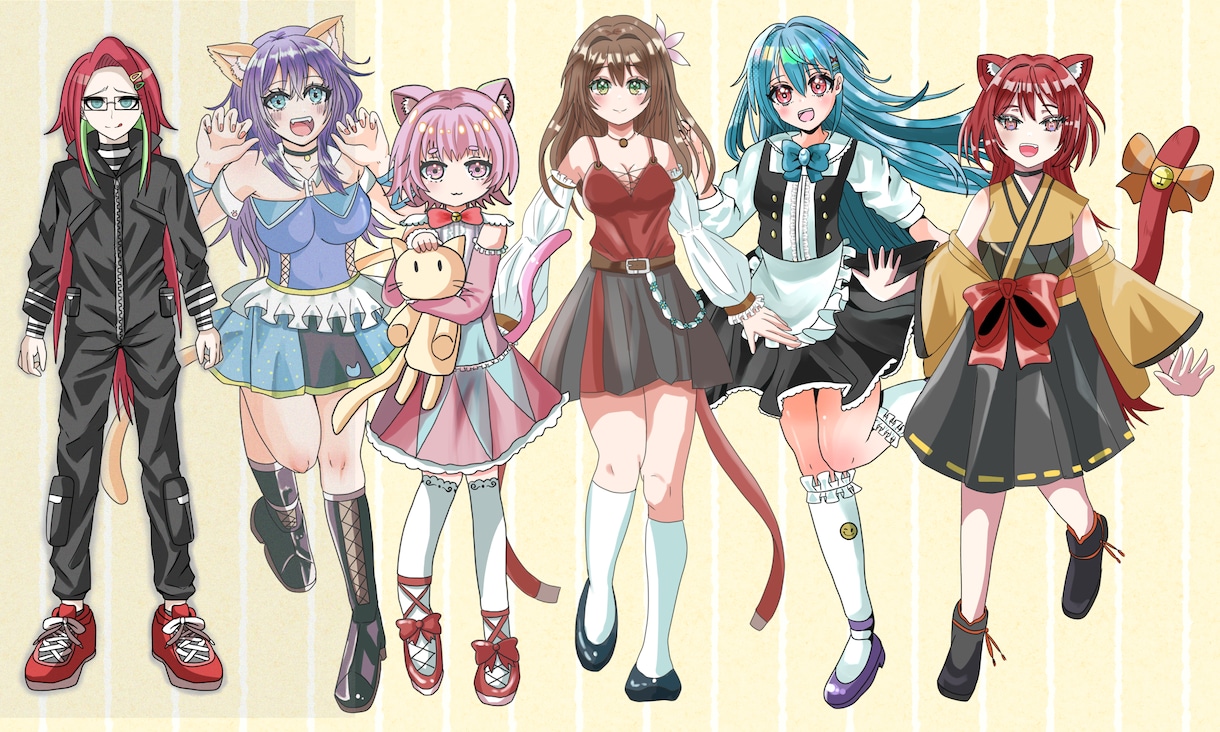 様々な立ち絵を制作いたします 立ち絵を制作いたします！腰上までなら1000円引き！ イメージ3