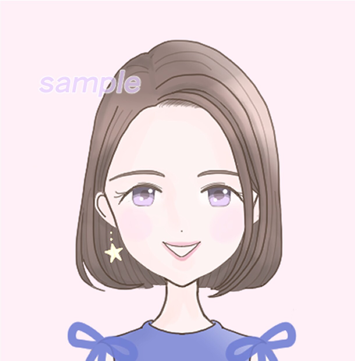 ふんわり優しい、透明感のあるイラスト描きます 大人の女性におすすめのアイコン イメージ7
