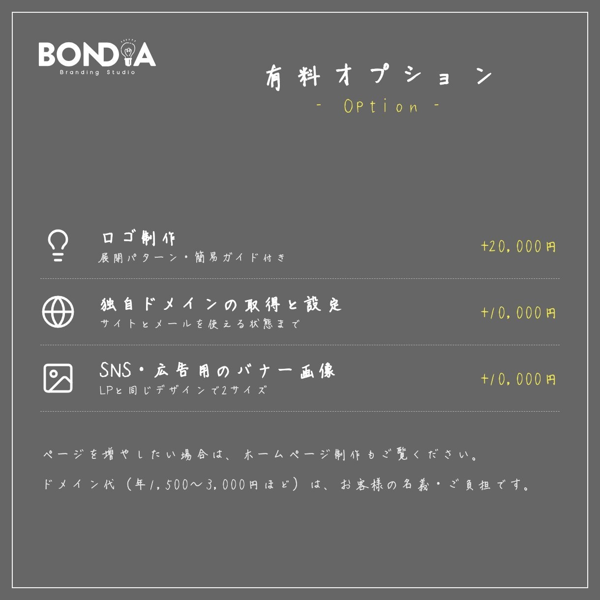 1ページで伝わるLPを「想い」の整理から作成します BONDIA｜誰に何を伝えるかを整理して1ページに イメージ5