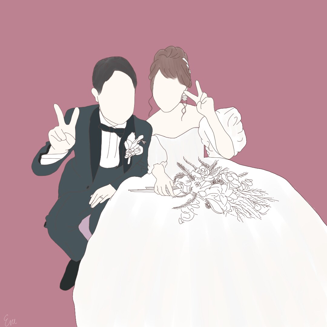 思い出のお写真をお洒落な線画イラストにします snsアイコンにもおすすめ.ᐟ‪‪‪.ᐟ‪‪‪ イメージ5