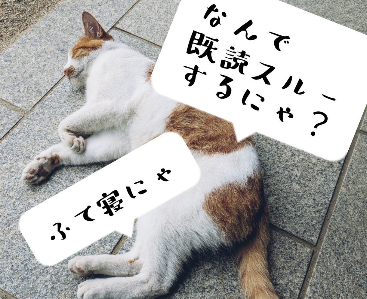 なんで既読スルーするのかにゃ？にゃんこが占います 猫が届ける本音占い。既読スルーの理由占います イメージ1