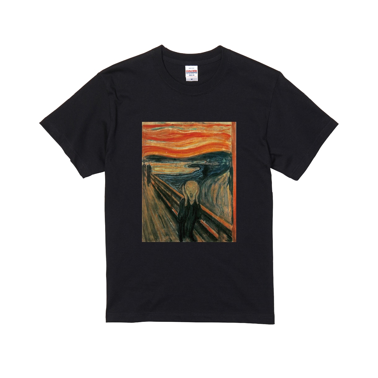 プリントTシャツカラーお選びできます 【ムンクの叫び】の油彩画プリントTシャツです！ イメージ1