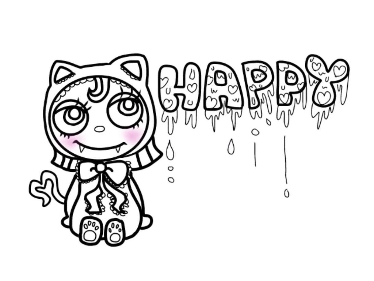 クセになる病みかわキャラ描きます あなただけのゆるキャラ描きます イメージ1