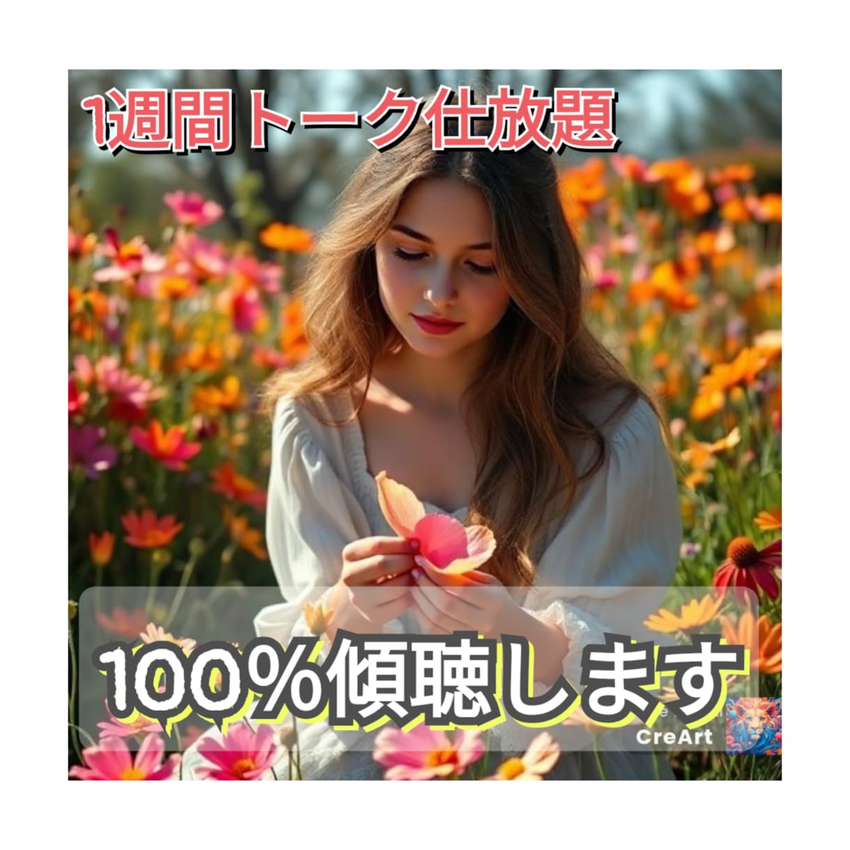 1週間100％傾聴します トークルームでやりとり仕放題♪ イメージ1