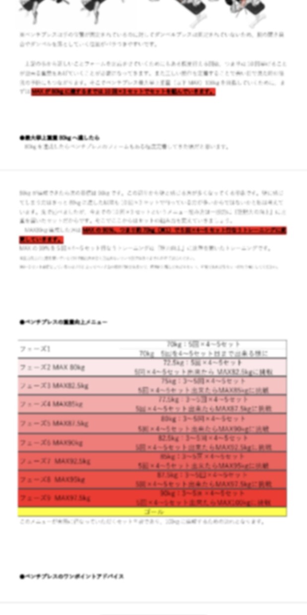 理学療法士がベンチプレスの重量向上メニュー作ります ベンチプレス100kgを目指してみませんか？？ イメージ2