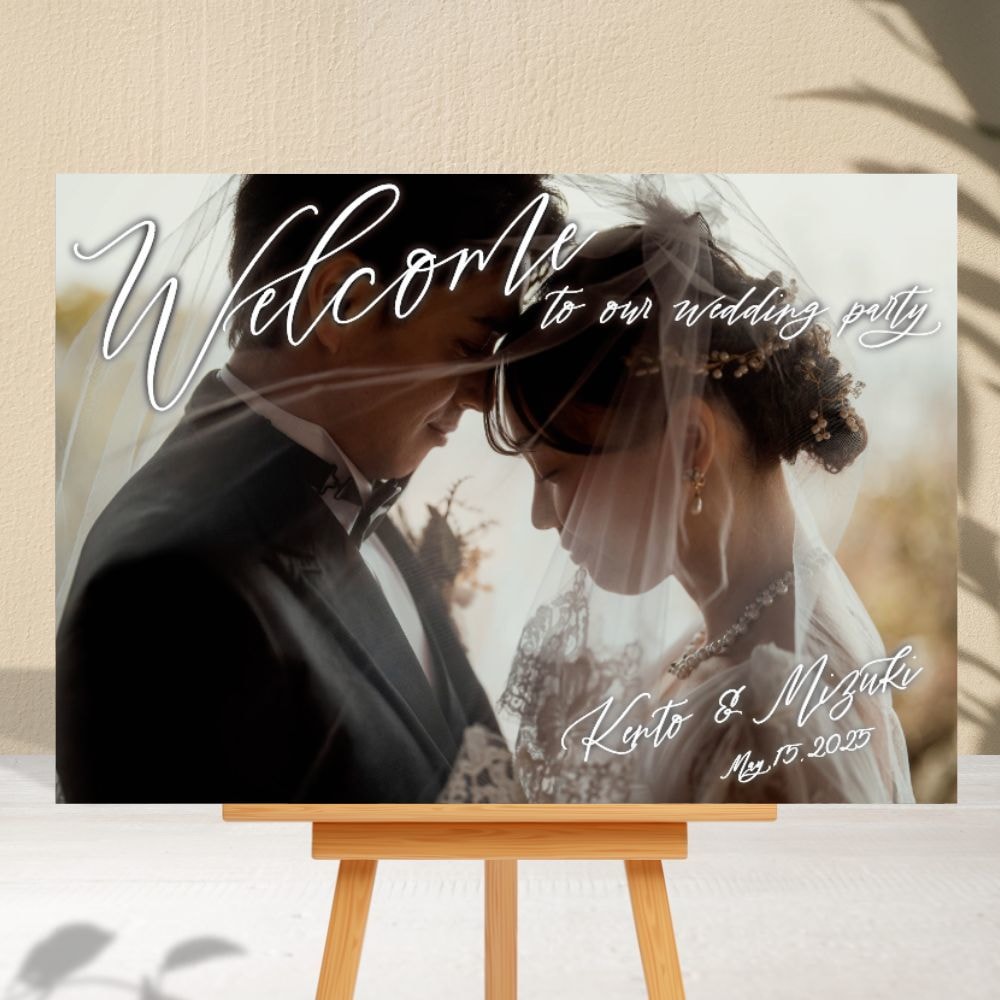 データorパネル納品★ウェルカムボード作成します 結婚式のロビーを彩るオリジナルアイテム♩ イメージ1