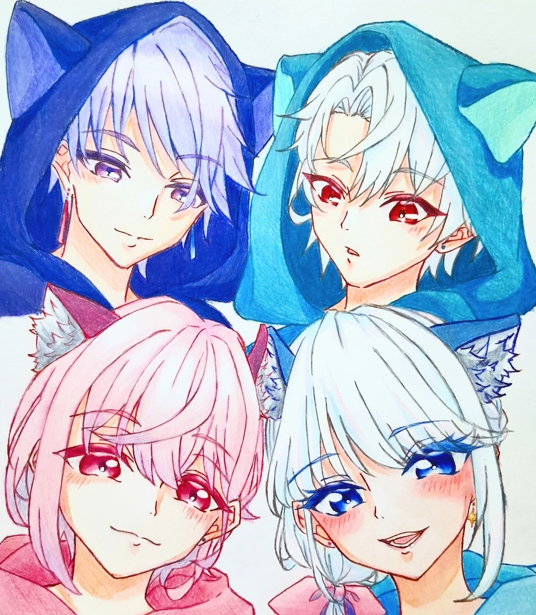 商用利用可！色鉛筆で可愛いアイコン描きます 土日メイン稼働｜色鉛筆のグラデーションが映える可愛いイラスト イメージ4