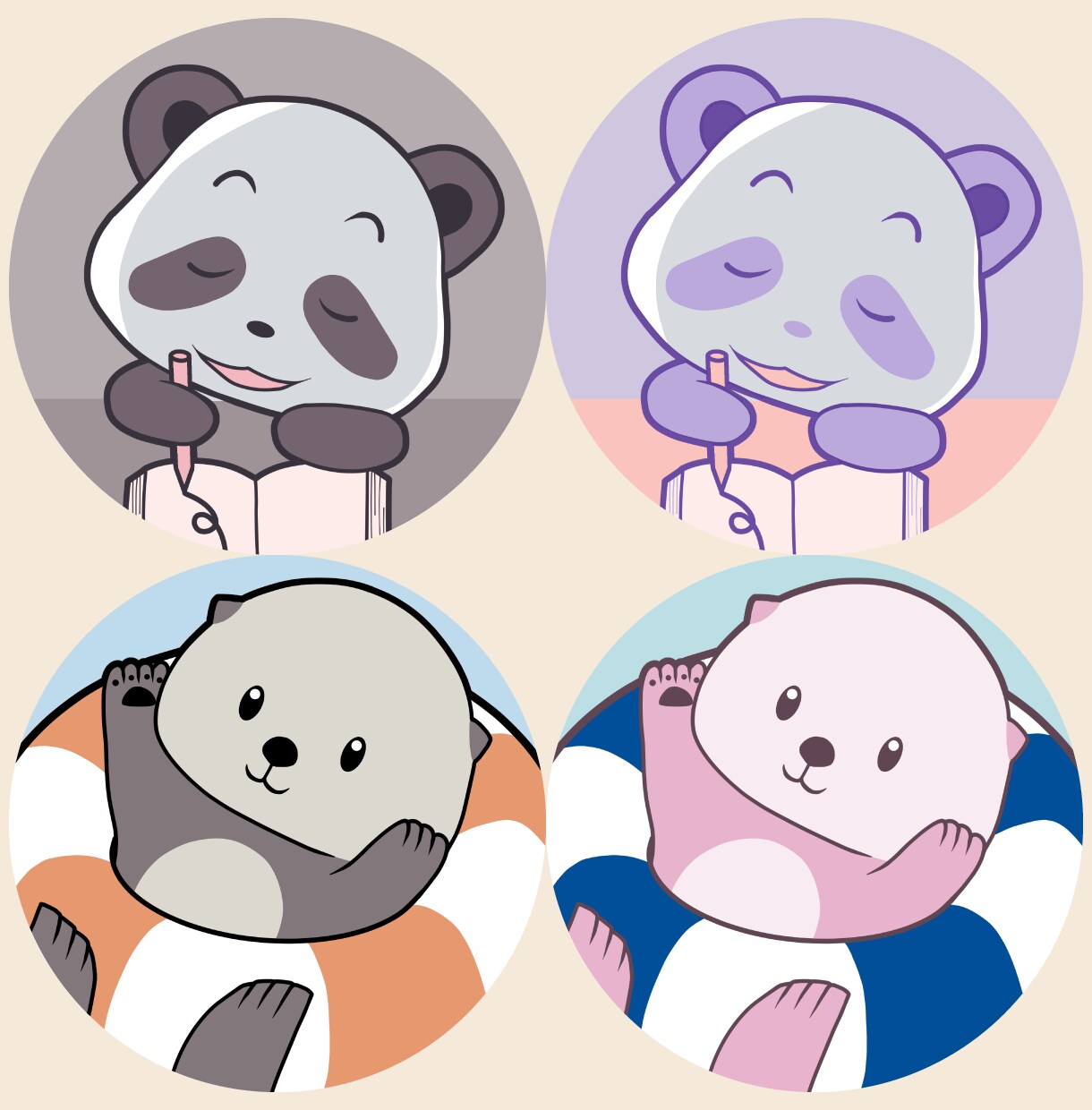 最安値！ゆるキャラ動物アイコン描きます ゆるくてちょっと笑える、動物アイコンはいかがですか？ イメージ2