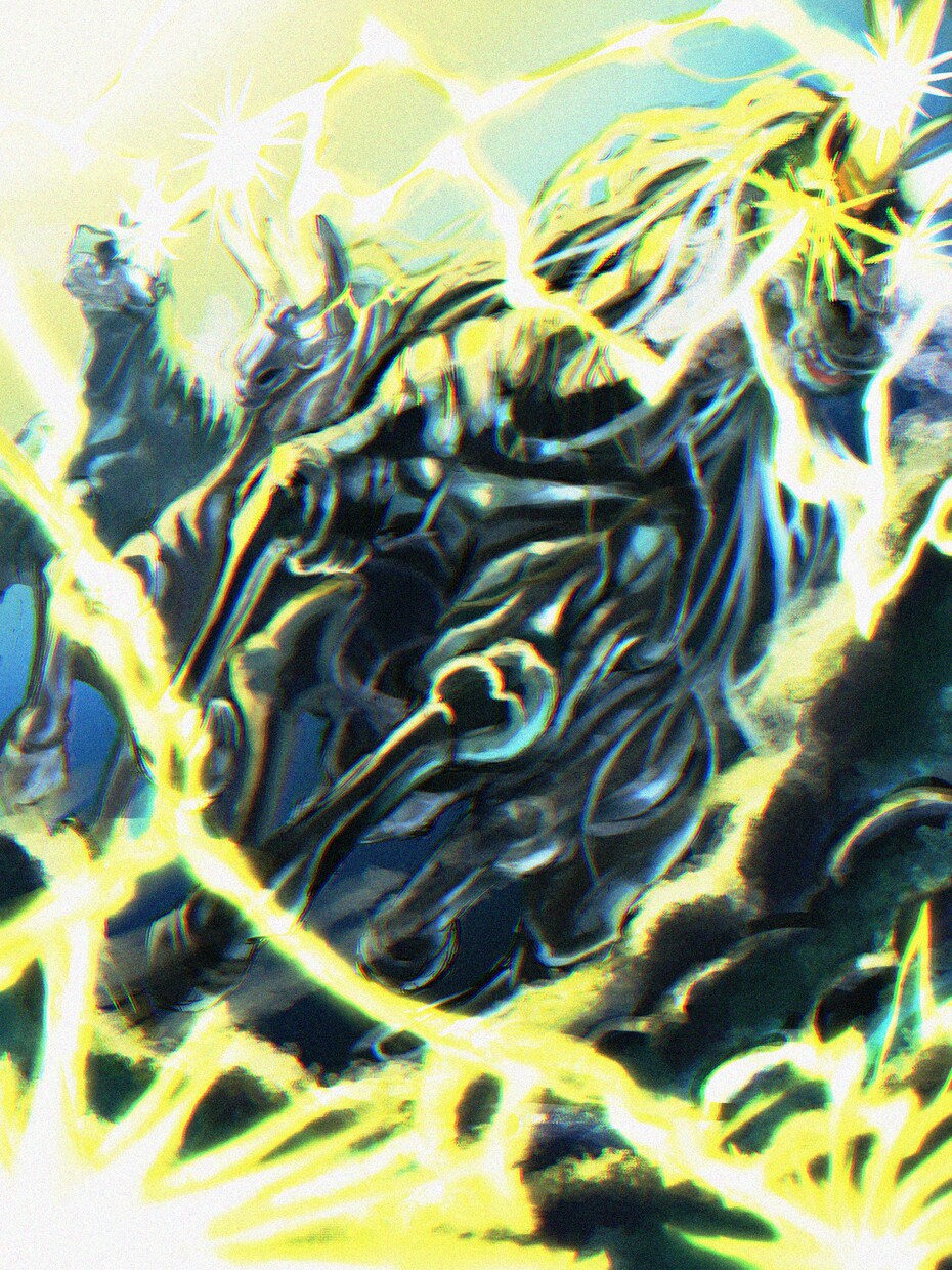 ゲームの背景、モンスターを描きます かっこいいモンスターとエフェクト、背景込みで提供します。 イメージ1