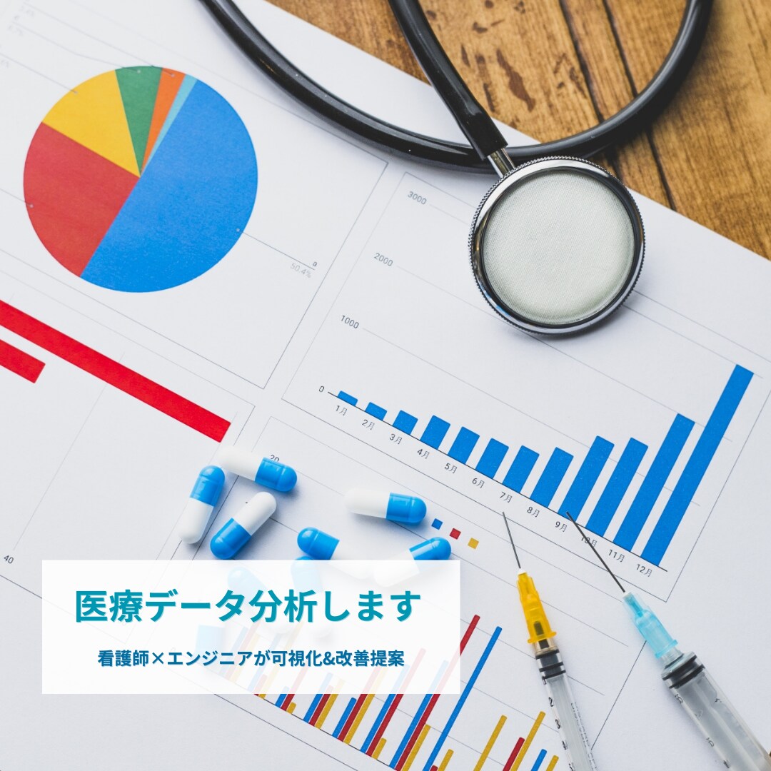 あなたの医療・介護データをわかりやすく分析します 看護師×エンジニアが実用的な分析と改善案を提案します。 イメージ1