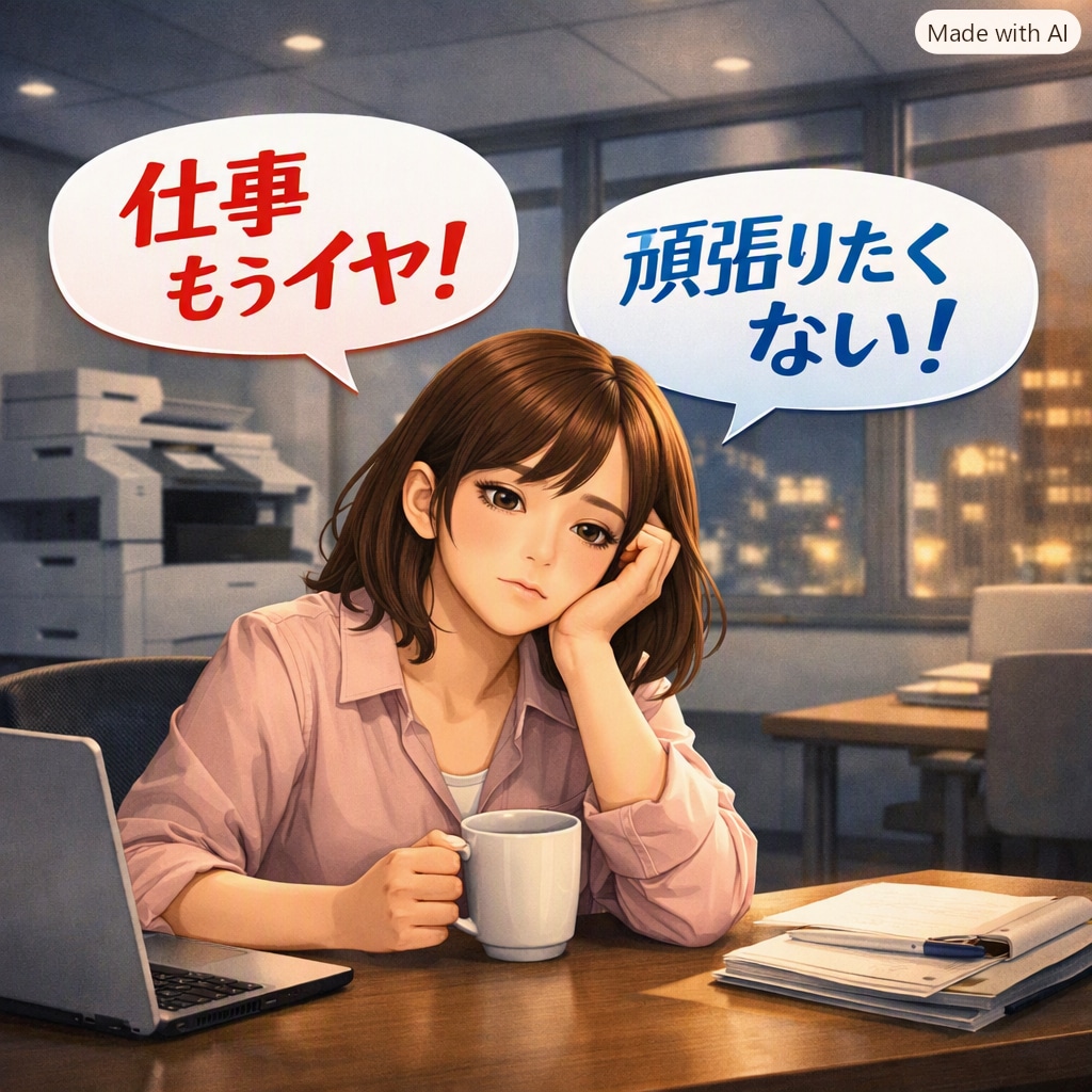 仕事もうイヤ！頑張る女性の愚痴聞きます 職場で【いい人疲れ】した女性、ここらでちょっと休憩しましょ イメージ1
