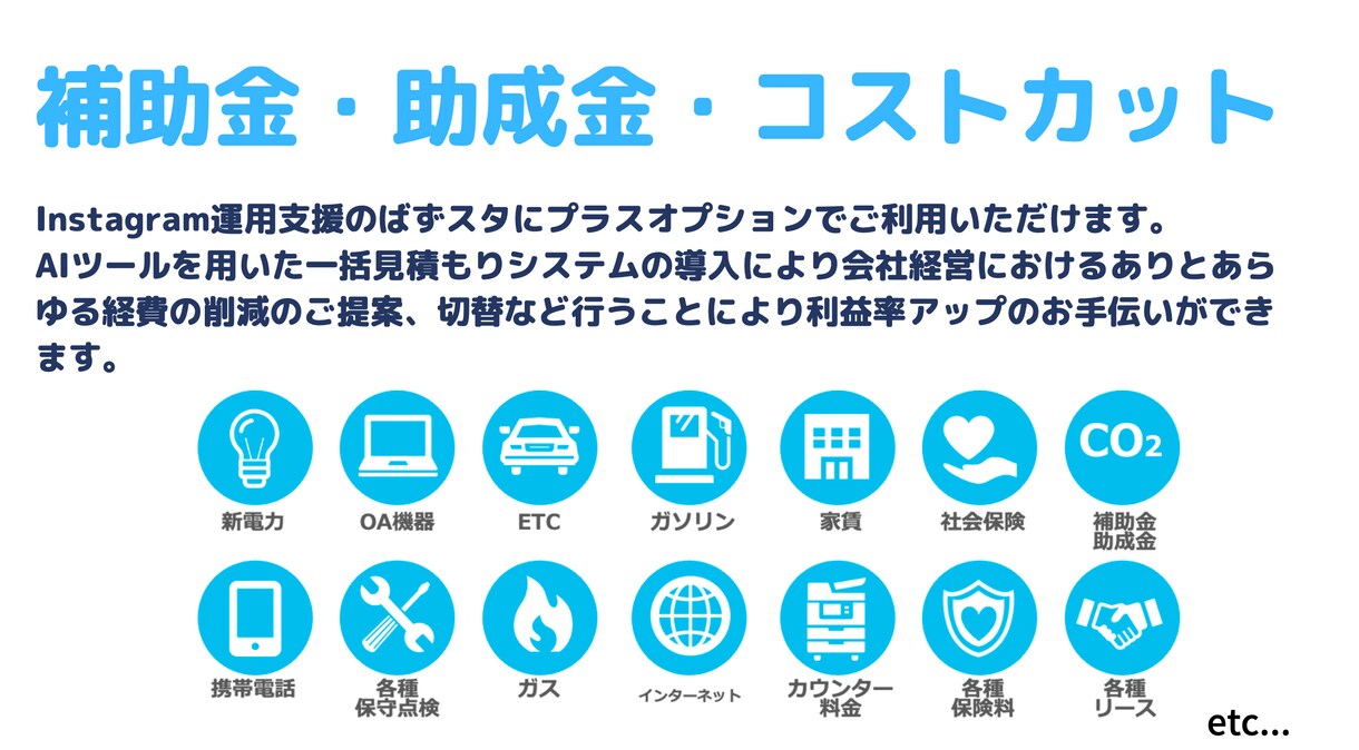 AI✖️Instagram運用と補助金申請をします 集客や採用につながる入り口としてのアカウントを育て上げます イメージ8
