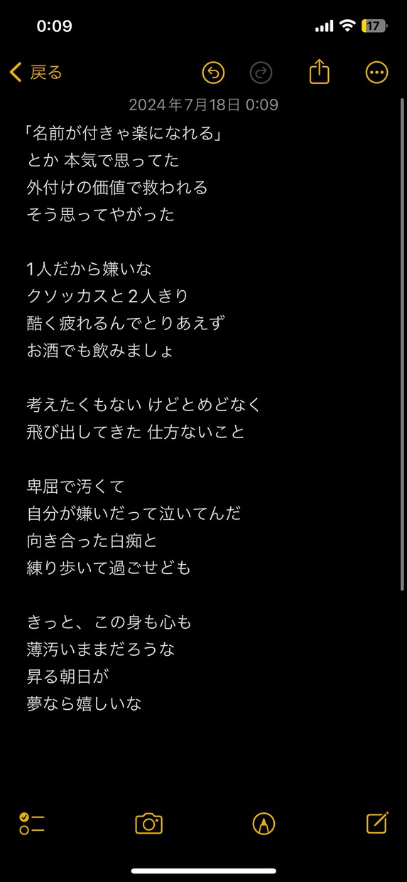 超格安！現役ボカロPがあなたの曲に歌詞をつけます 【最安値】厭世的な含み、言葉遊びのある歌詞を作るのが得意です イメージ3