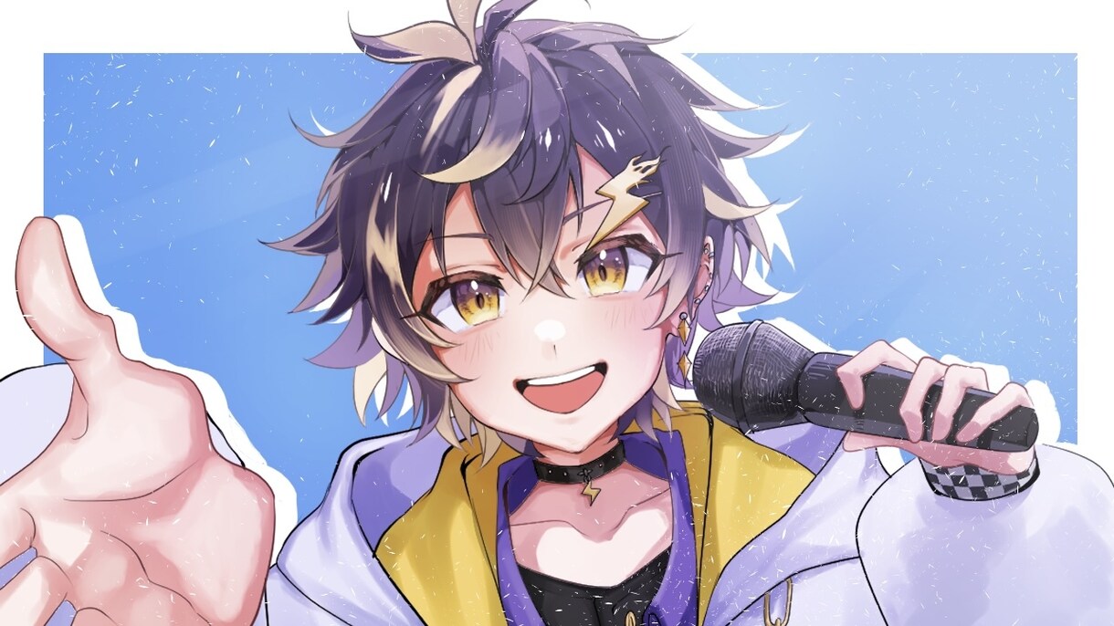 世界観を大切にしたイラストを制作します VTuberさんの配信のサムネイルや、お誕生日イラストなど！ イメージ4