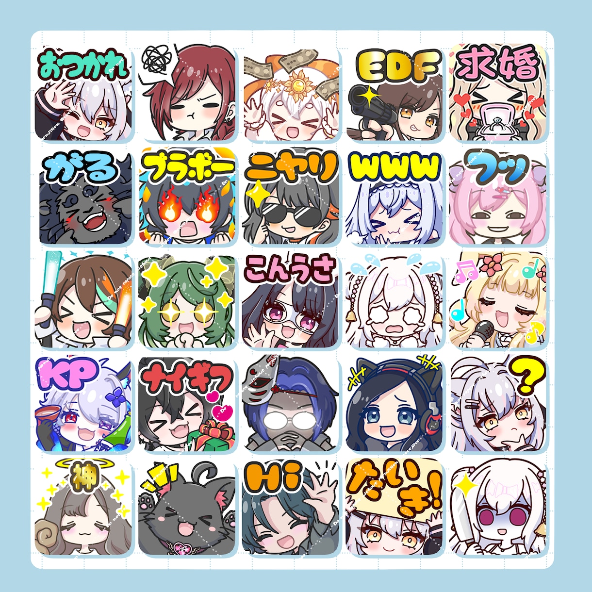 配信用・LINEスタンプ作成します Twitchパネルも対応しています！ イメージ3