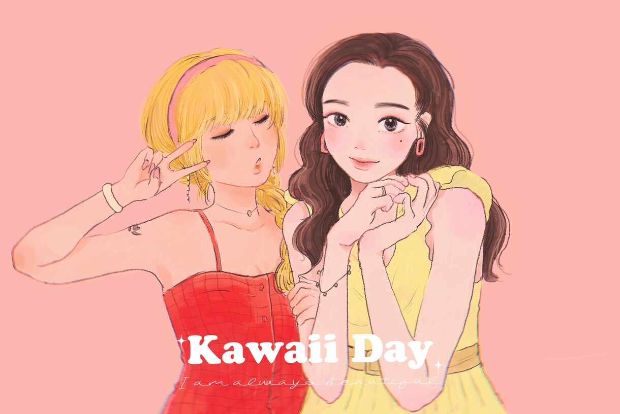 NY美大生がおしゃれなアイコン/イラストを描きます 好きな自分のファッションやメイクをイラスト化して記録する♡ イメージ1