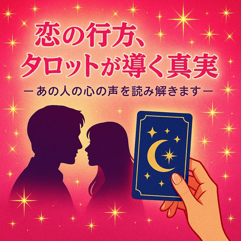 あの人の気持ちと恋の行方を占います 本音と未来の流れを丁寧に洞察します イメージ1
