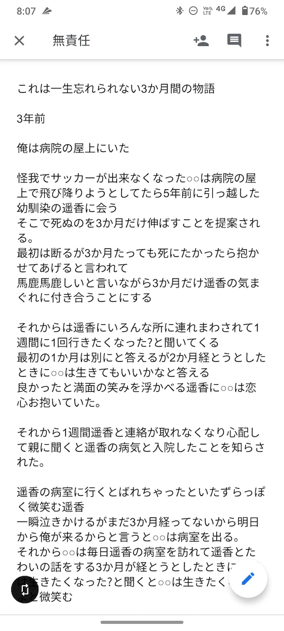 小説の設定考えます Twitterのフォロワー300人以上いる私が設定考えます! イメージ1