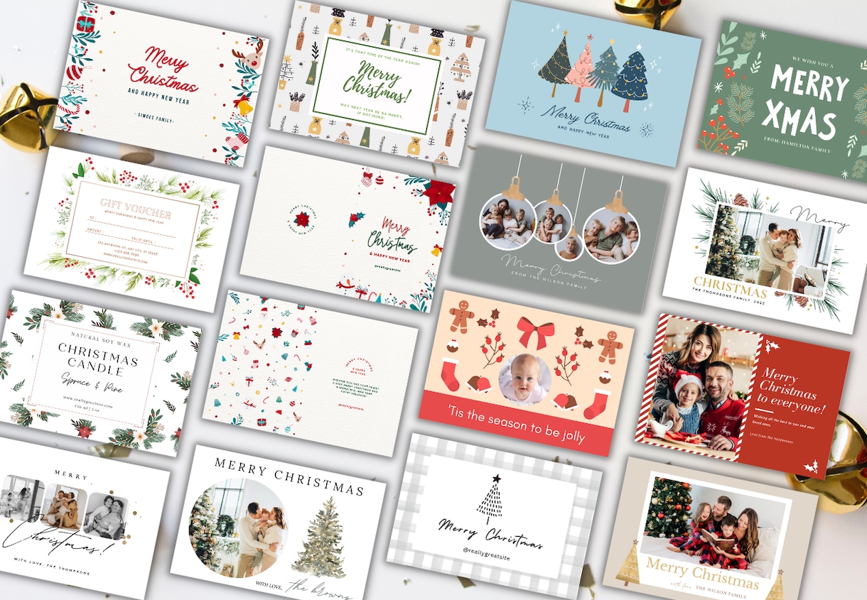 クリスマス、正月のカードデザイン制作します クライアントへ、ショップカード用に、家族、友人へ送る用 イメージ4