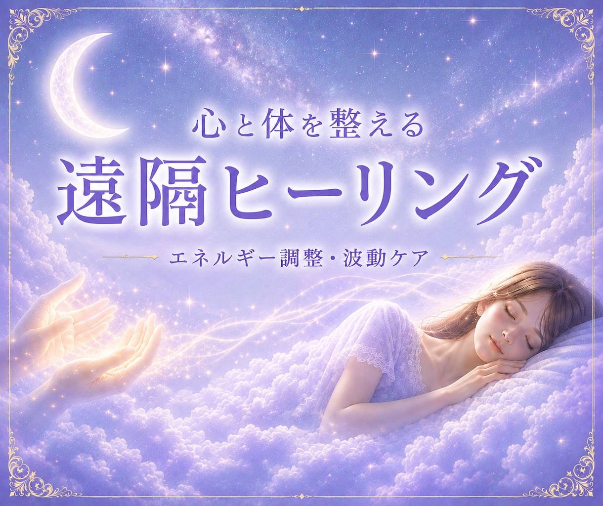 眠れない夜に心と身体を整えます ⭐︎エネルギーを整え、本来の穏やかな状態へ導きます イメージ1