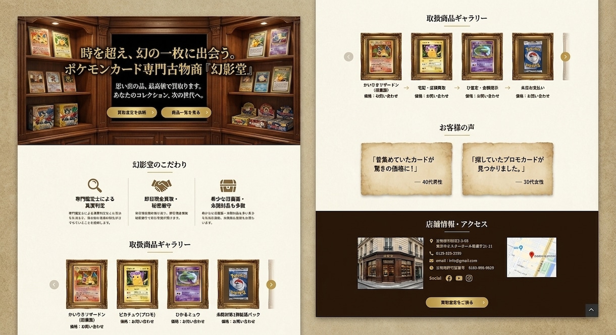 ポケモンカードゲーム関連事業向けのLP制作します ポケカ買取・輸出特化のクリーンなLP制作！用語対応丸投げOK イメージ3