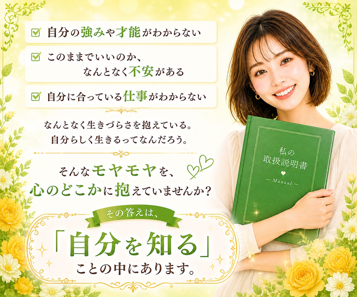 私のトリセツ人生編/輝いて生きるヒントを届けます 自分らしく生きる/才能/強み/魅力/生き方/仕事/人間関係 イメージ2