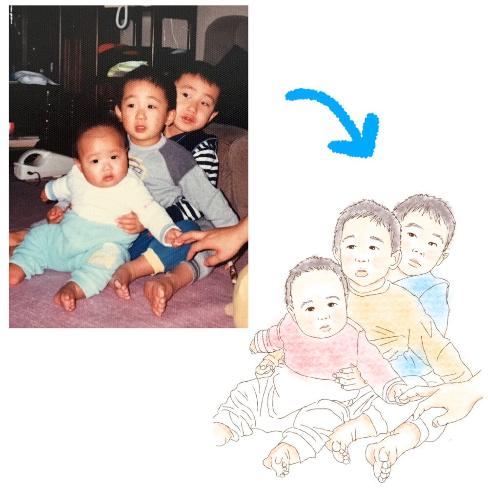写真を元にイラストを描きます 人物写真をナチュラルかわいいイラストにします♪ イメージ4