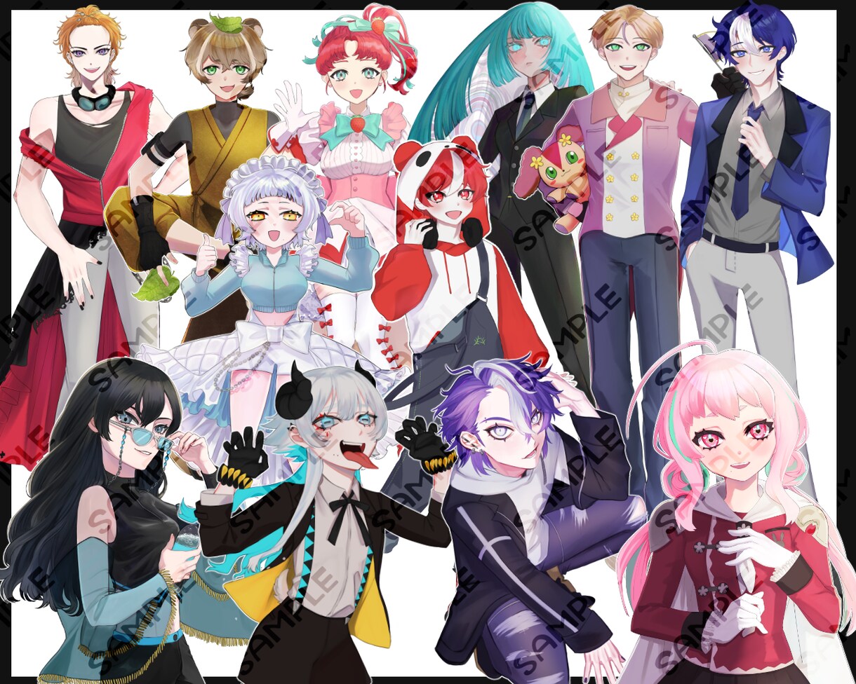 お好きなイラストお描きします 動画サムネ・立ち絵・SDイラストなど イメージ1