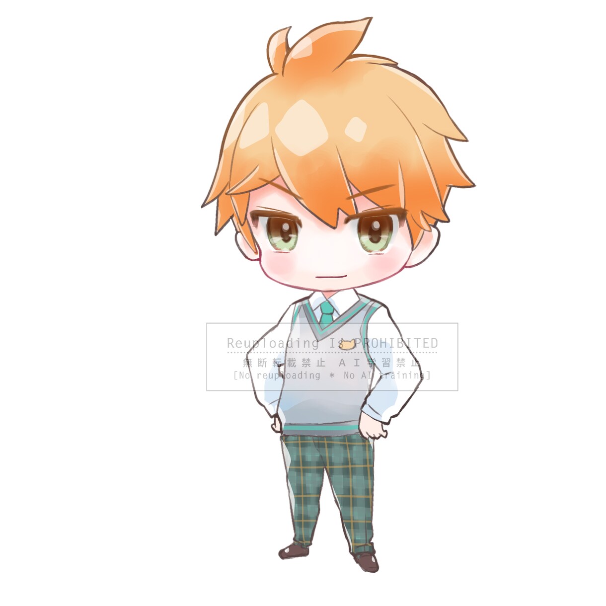 動画配信に使えるミニキャラ作成します デザイン込み！基本の表情立ち絵＋表情差分4種類での納品です。 イメージ2