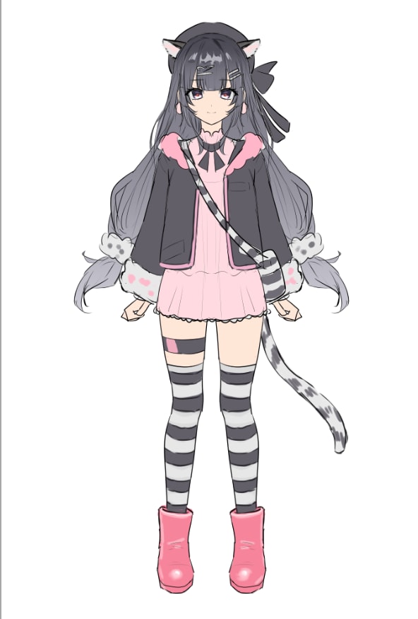 VTuberパーツ分けイラスト描きます キャラデザからパーツ分け、キービジュアルまでお任せ下さい。 イメージ7