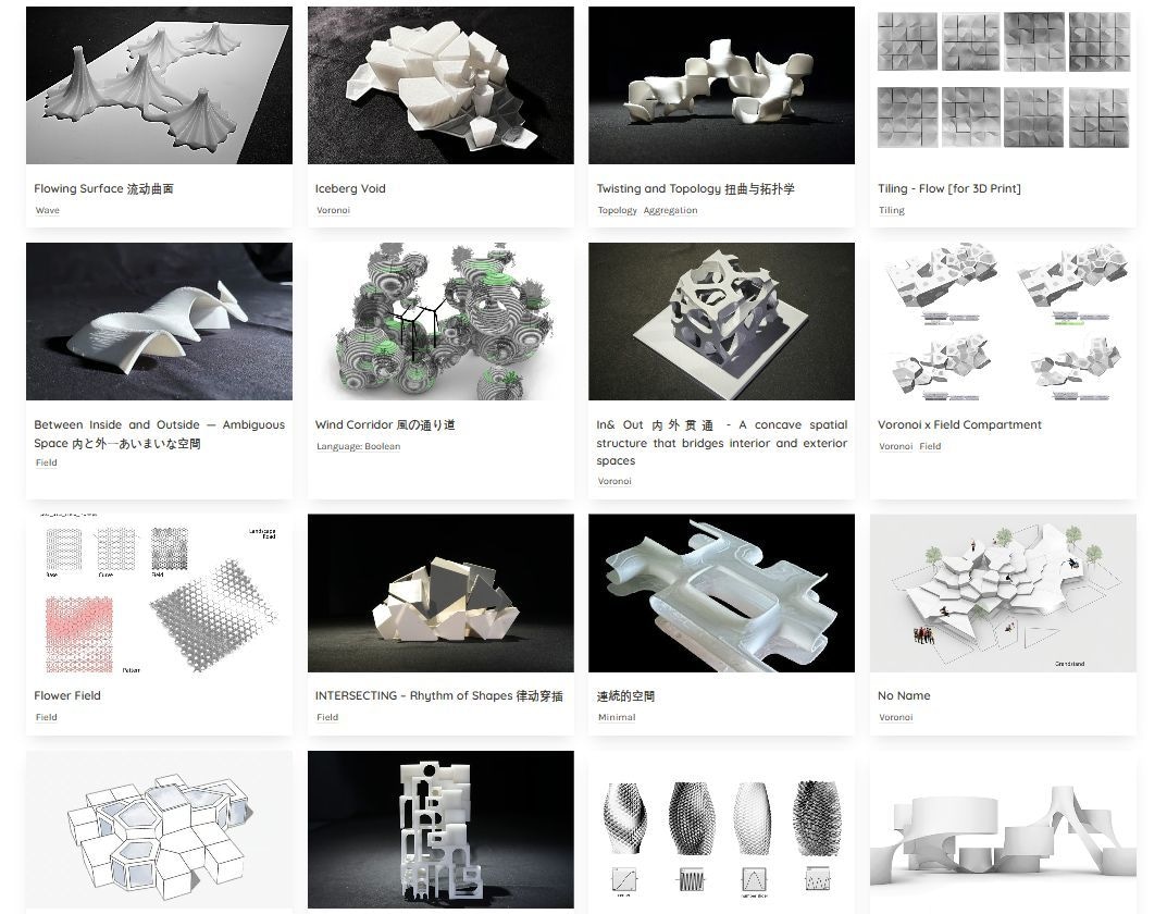 Grasshopperで設計・3Dモデル制作します 現役講師・設計者が複雑な形状生成と概念のアルゴリズム化を支援 イメージ2
