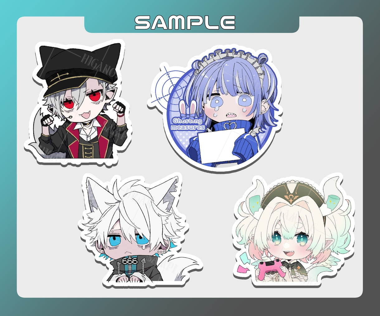 配信や活動で活躍！！ミニキャラクター制作します 立ち絵やグッズなど幅広く使えるお手軽ミニキャラです！ イメージ6