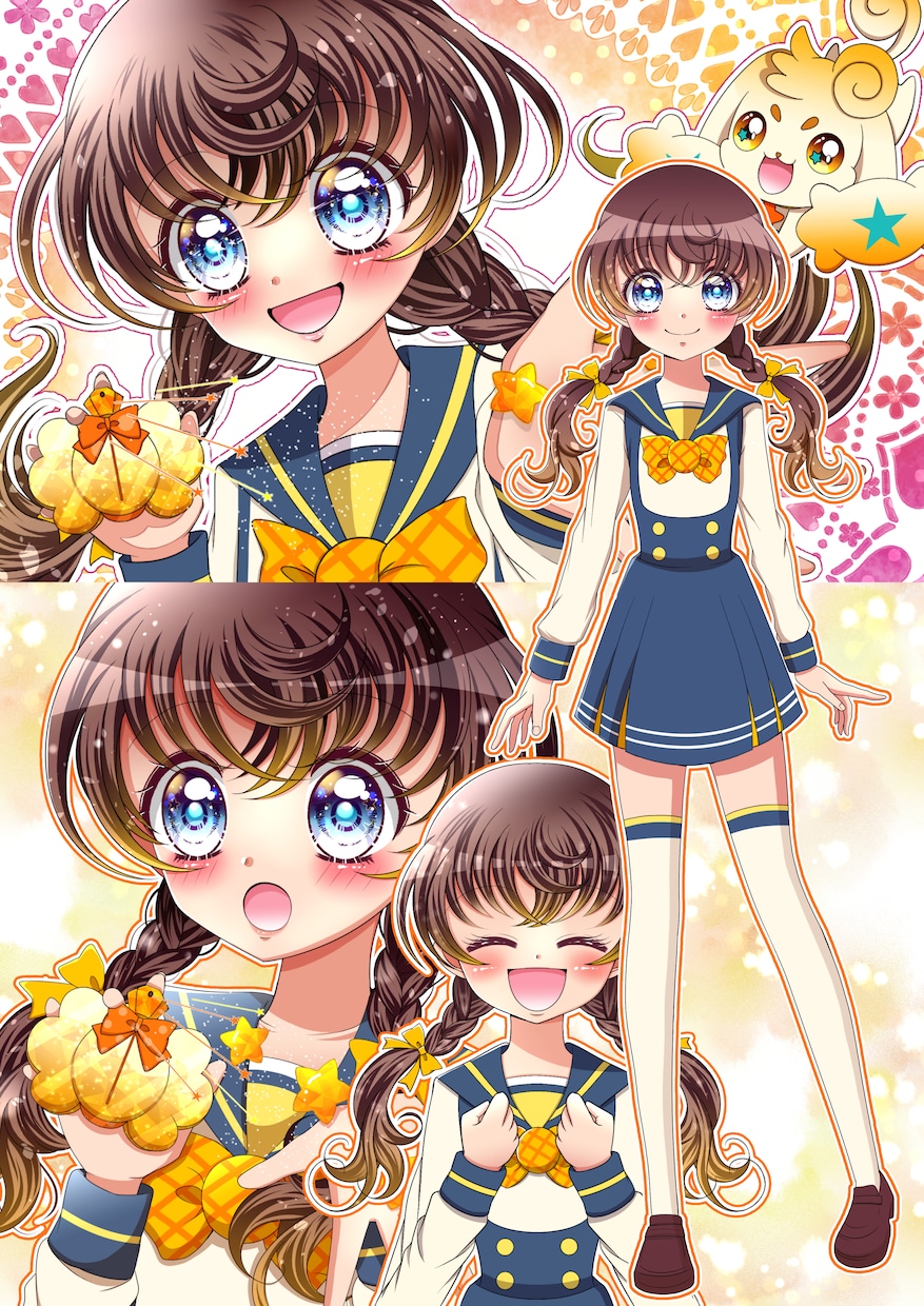 少女漫画な可愛いキャラクターデザインをします 少女漫画なキラキラで特徴的な愛されるキャラクターはいかが？ イメージ2