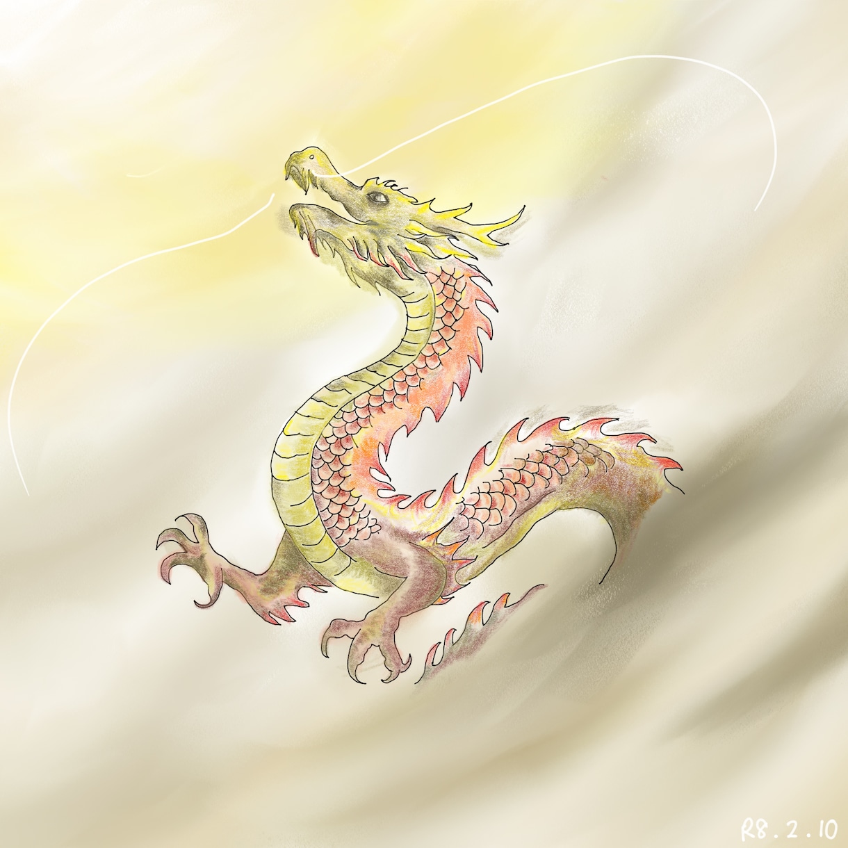 守護✨【あなたの】龍神様を描きます 龍：目で見る：絵：安心：挑戦：黒龍：白龍：虹龍：金龍etc イメージ3