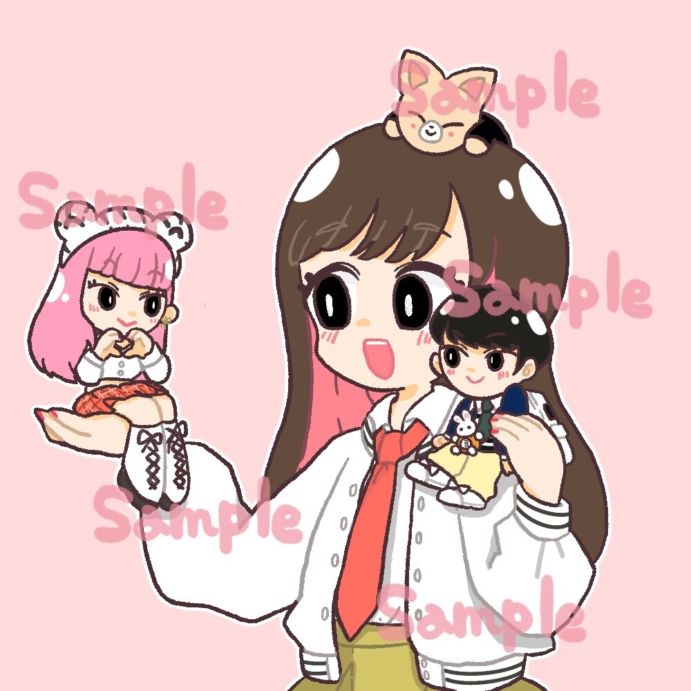表情差分3枚セットで500円◎アイコンお描きします 商用ok!かわいいイラストでブログやSNSにオススメです♪ イメージ8