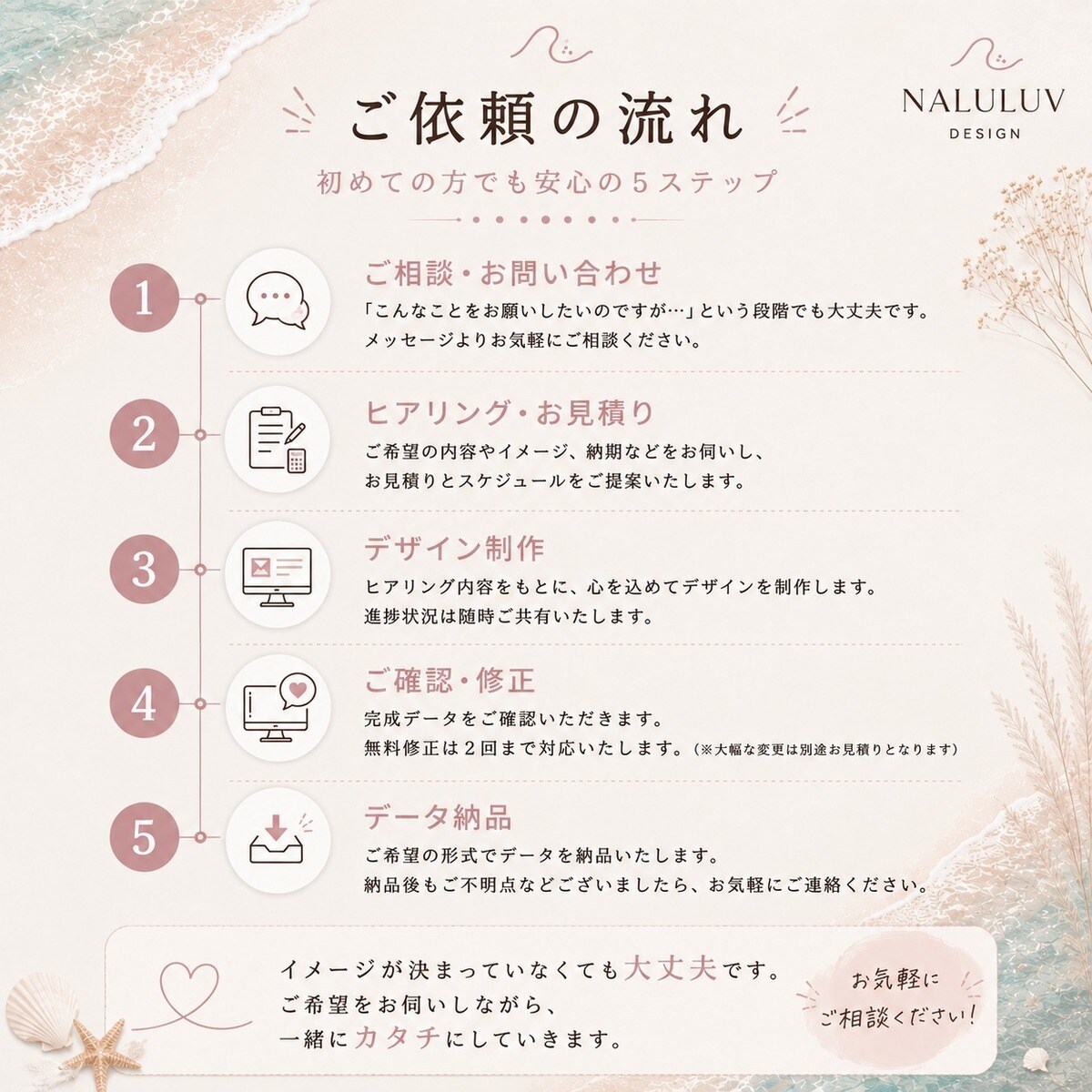 想いに寄り添ったデザインを制作します Web・ロゴ・印刷物・イラストまで幅広く対応 イメージ3