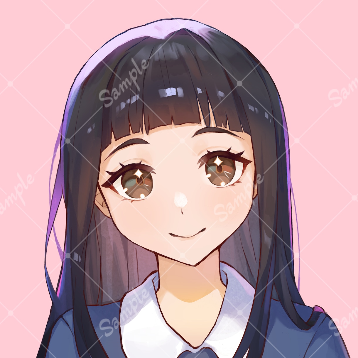 可愛い！アイコンイラストを制作します SNS用、個人用に厚塗りで雰囲気のあるアイコンを描きます イメージ6