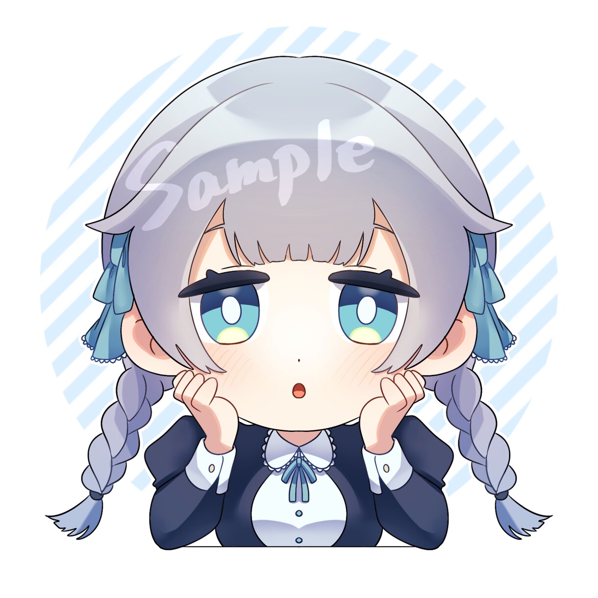 POPで可愛いミニキャラアイコン描きます SNSのアイコン等に使える自分だけの可愛いデフォルメイラスト イメージ3