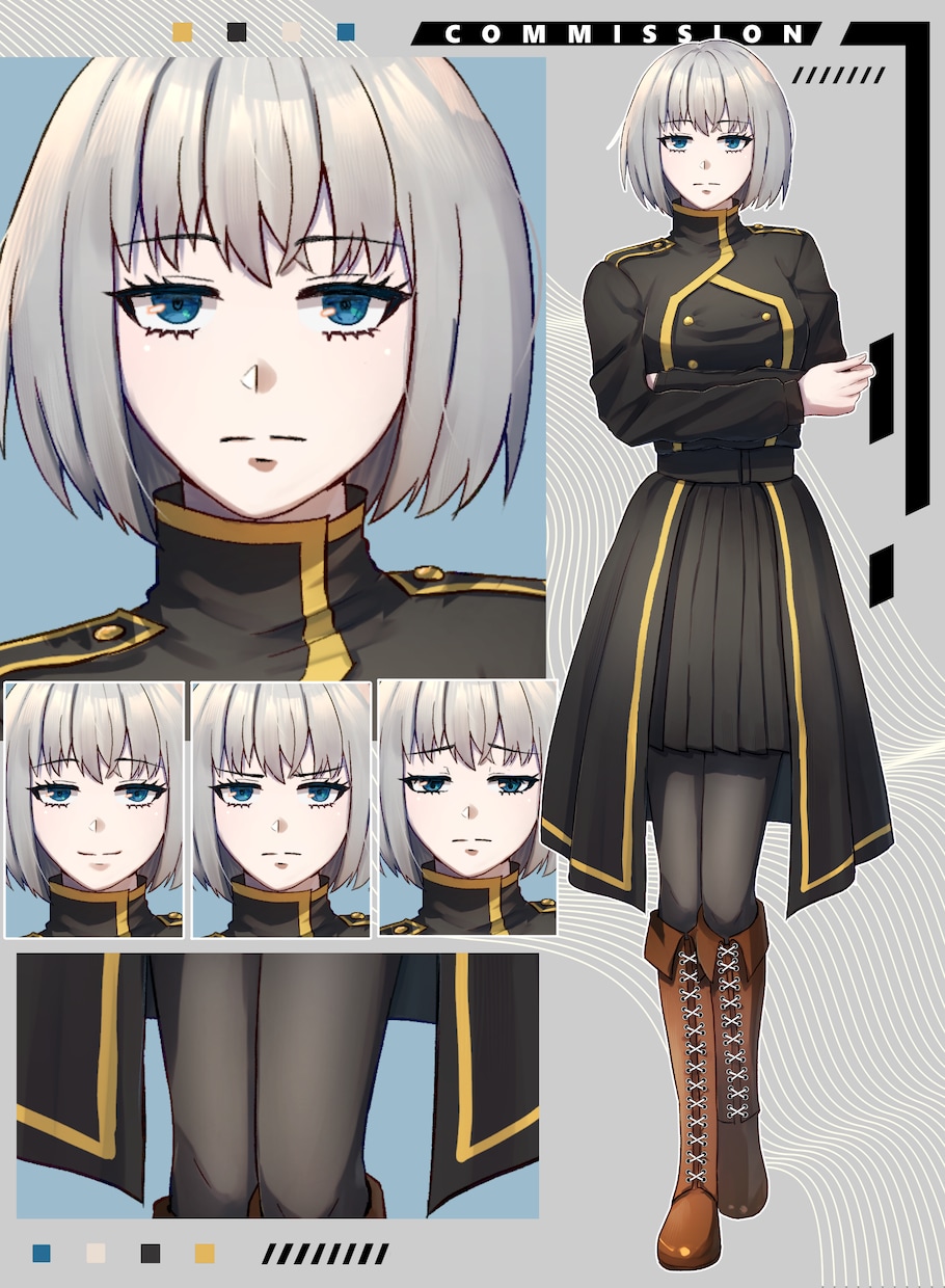 TRPG・IRIAMの全身立ち絵を描きます かっこいい青年やかわいい少女キャラ制作します！ イメージ4