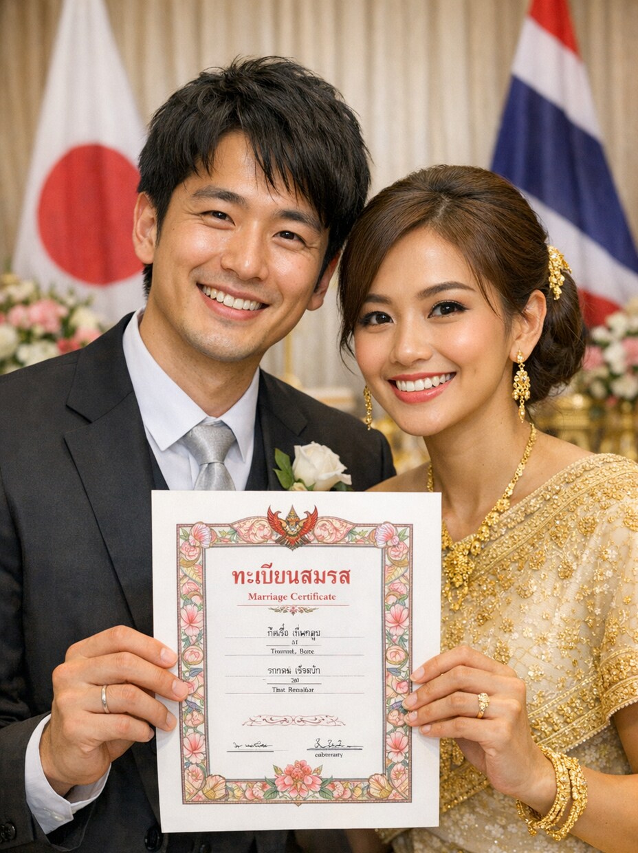 日本人とタイ人の入籍に関するご相談にのります 入籍の手続きを全部自分でした経験者が直接アドバイスします イメージ1