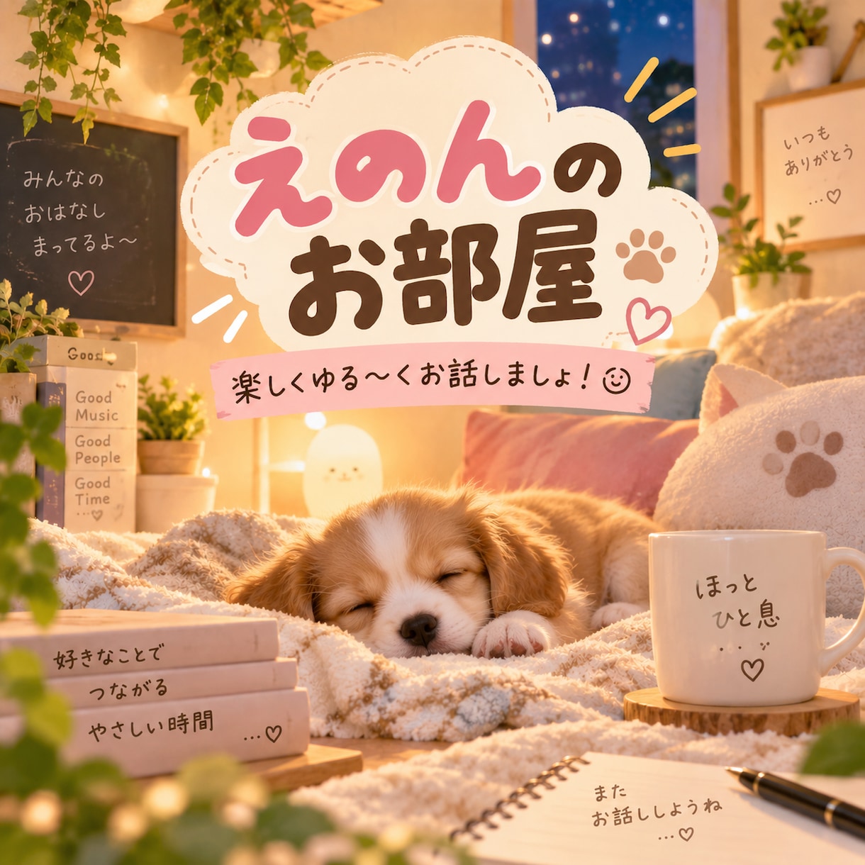 えのんのお部屋☆ゆる〜く雑談・話し相手になります 一緒に考えたり、軽い雑談くらいならできます！ イメージ1