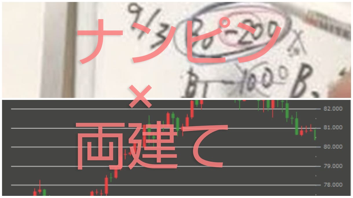 ナンピンと両建てを共存させたＦＸ手法を教えます 普通じゃつまらない。ナンピン両建てオタクをなめるなよ。。。 イメージ1