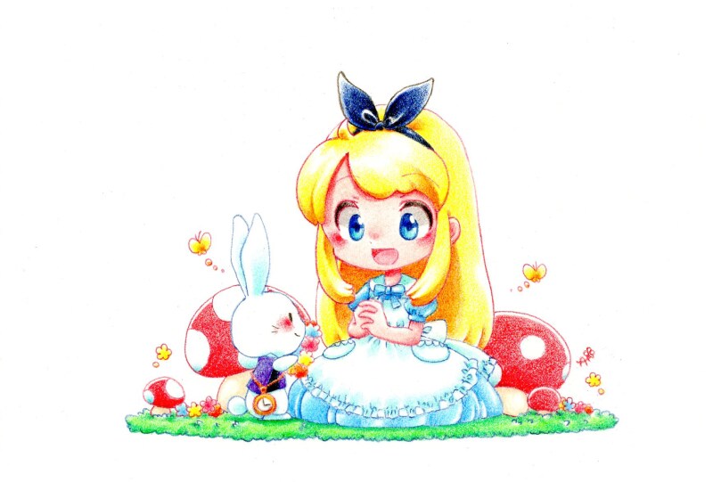 商用OK☆一枚絵制作☆可愛い色鉛筆イラスト描きます 鑑賞用・絵本・プレゼント似顔絵・挿し絵などにいかがでしょう☆ イメージ2
