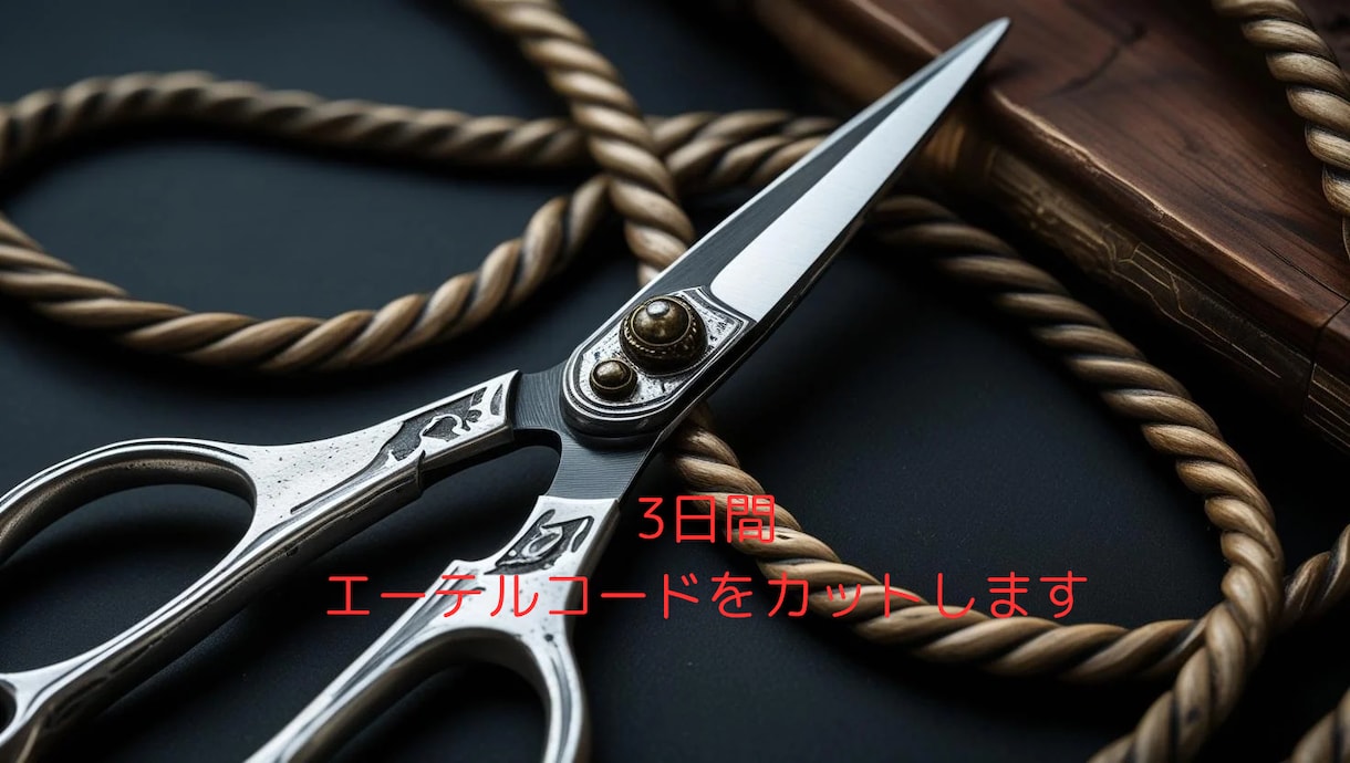 リピーター様◎3日間連続エーテルコードカットします ネガティブエネルギーの断捨離でクリアな自分を取り戻しましょう イメージ1