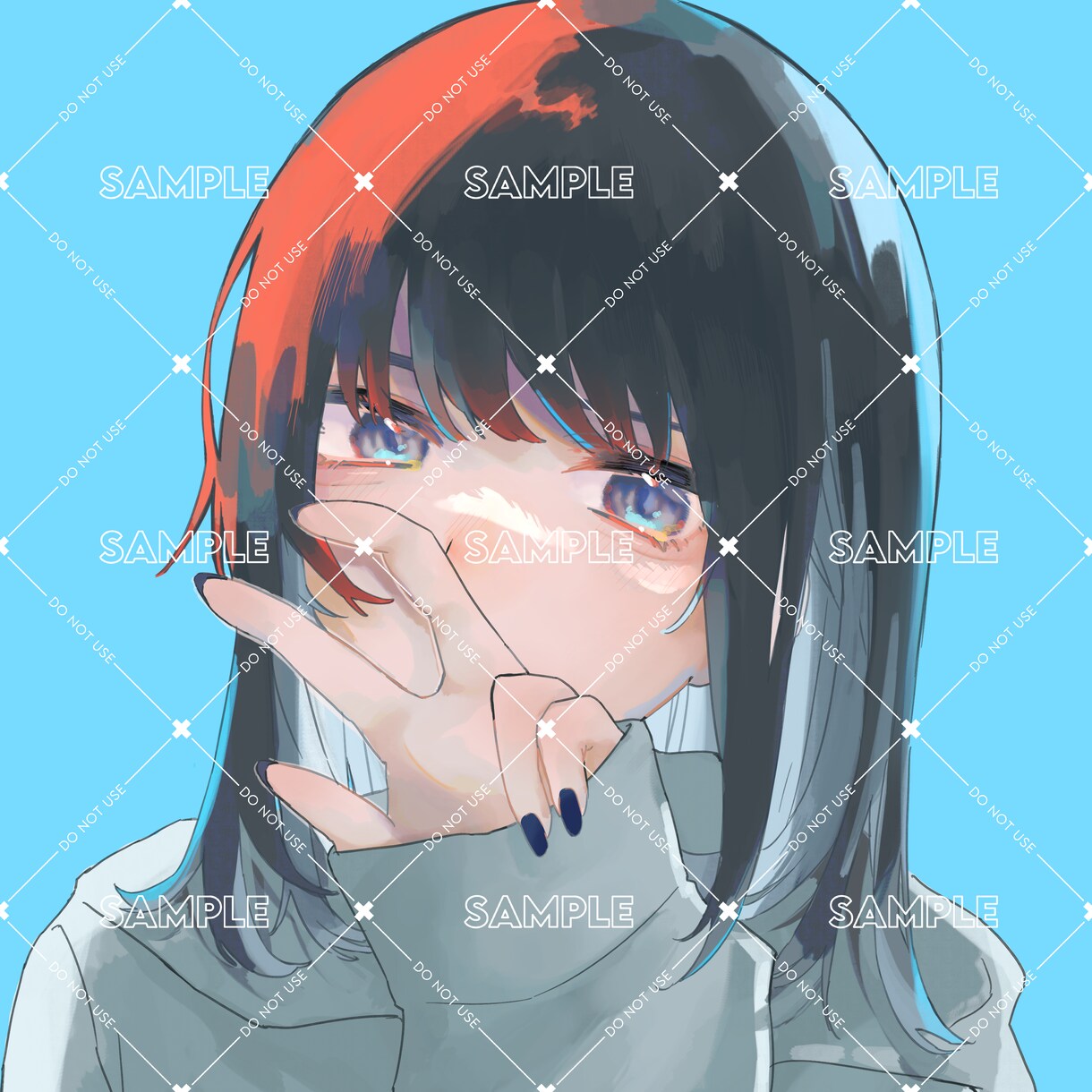 目を引くアイコンお描きします Twitter等のアイコンを夢絵からなんでもお描きします イメージ4
