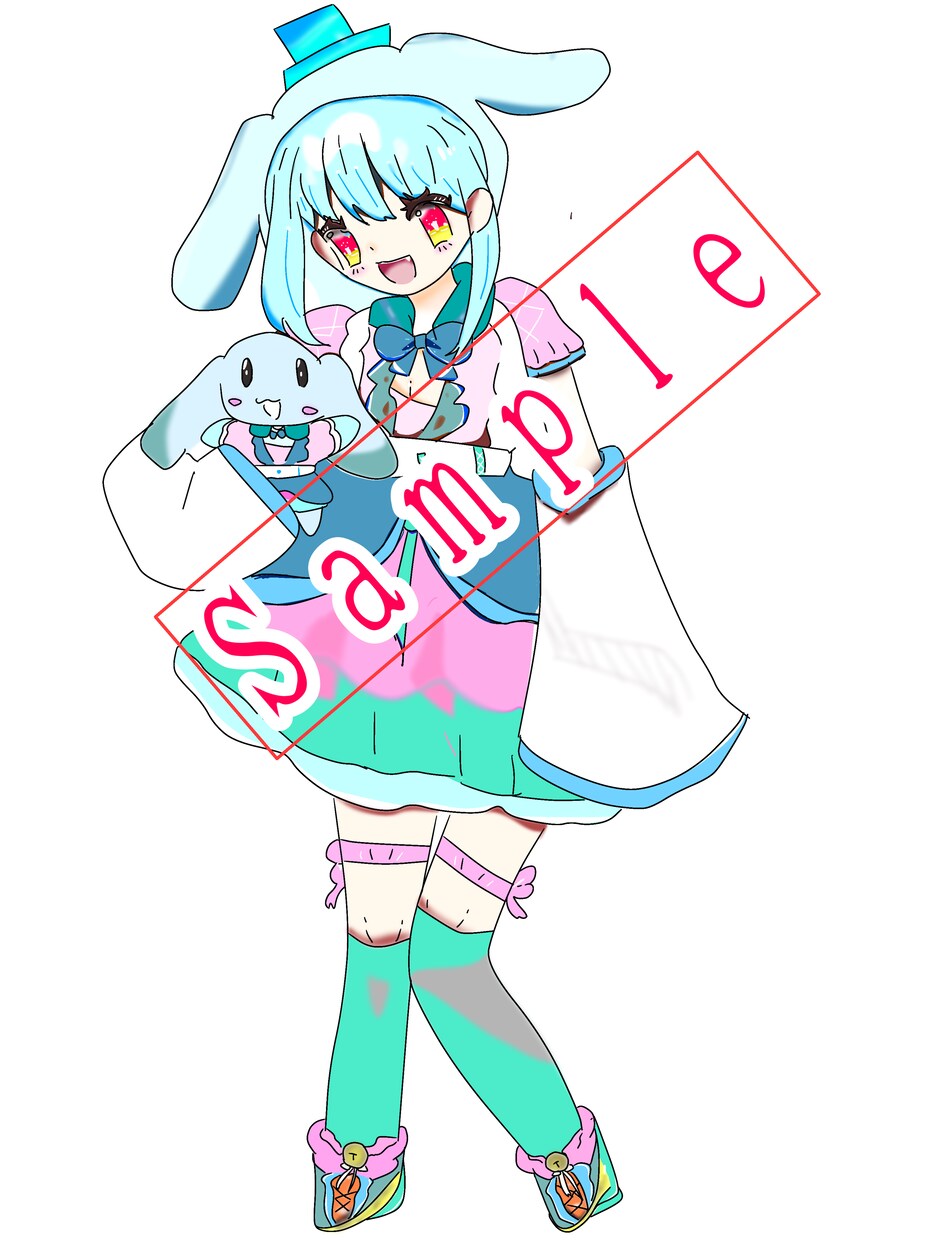 オリジナルキャラクターのイラストを描きます オリジナルキャラクターの立ち絵やアイコンを描きます イメージ1