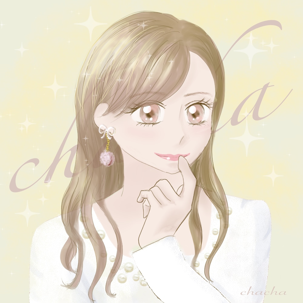 アイコン用のイラスト描きます アイコンにぴったり!背景もかわいい!女の子のイラスト！ イメージ2