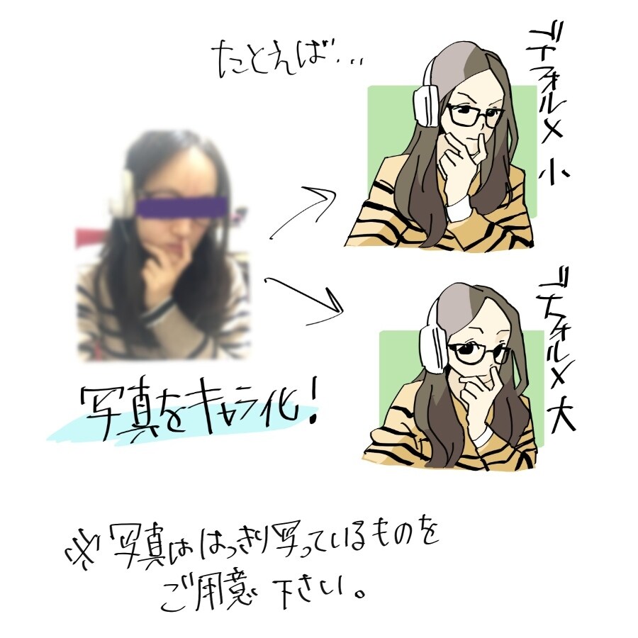 ポップな可愛いあなたの雰囲気アイコン描きます 写真を元にあなたをデフォルメ、イラスト化致します イメージ4