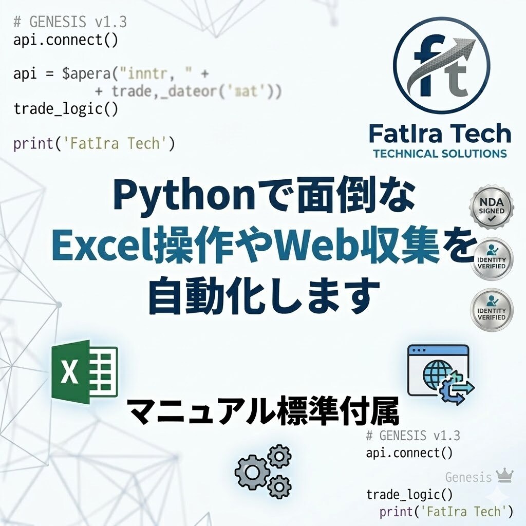 PythonでExcelやWeb収集を自動化します 面倒な手作業を卒業！ハイエンド環境で正確に自動化します イメージ1