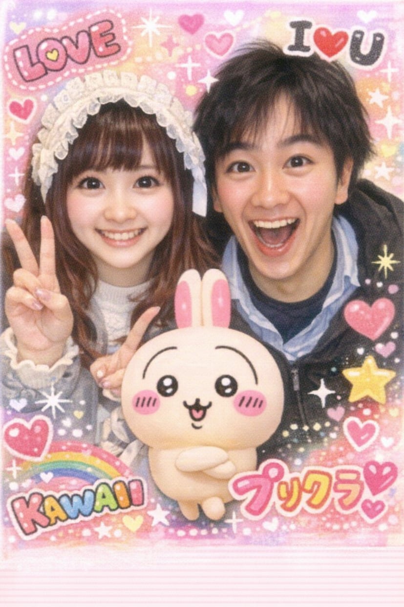 プリクラ風加工！写真をかわいく盛ります スマホ写真1枚から、プリクラ風にかわいく加工します♡ イメージ1